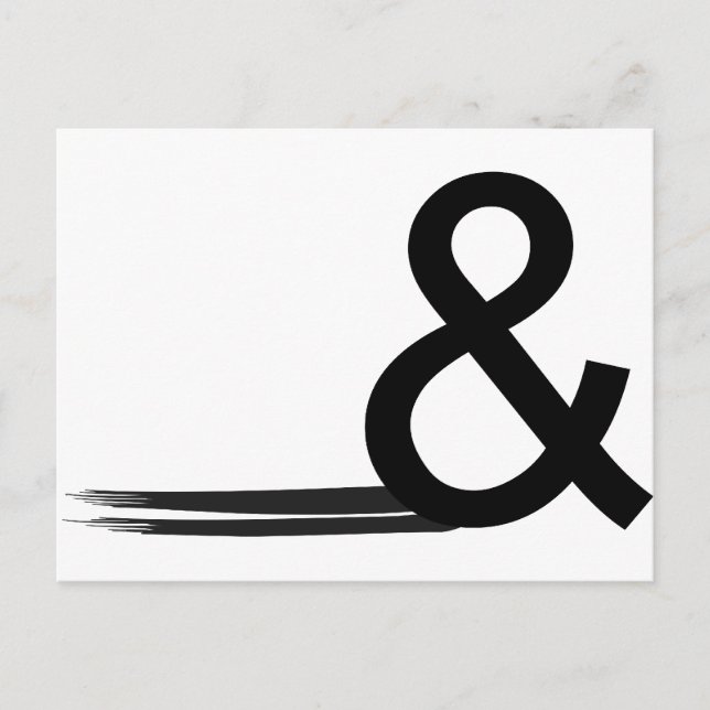 Ampersand1 Postkarte (Vorderseite)