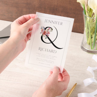 Ampersand and peach-pink rhododendron wedding