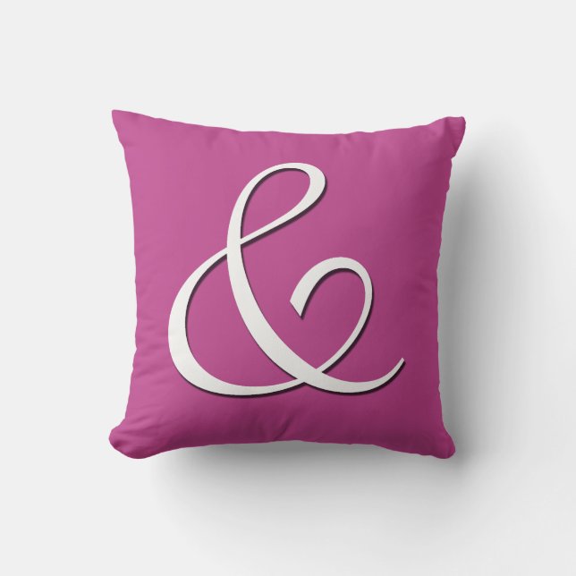 Ampersand Anfangsbuchstaben Monogramm - Kissen (Vorderseite)