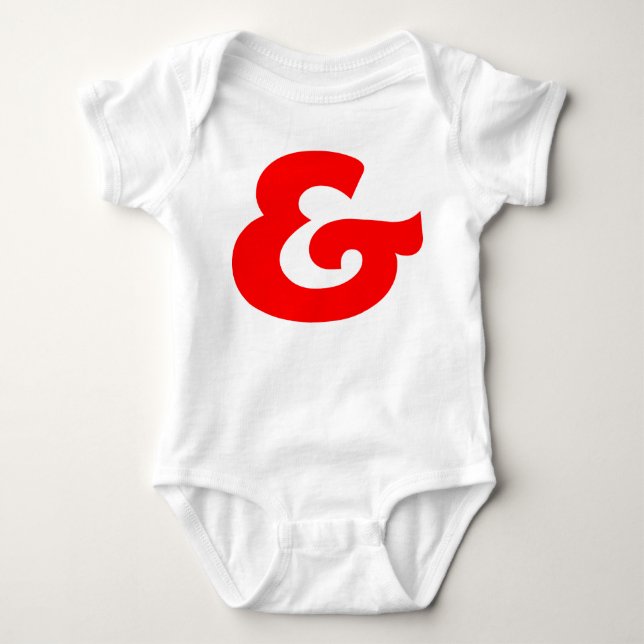 Ampersand Baby Strampler (Vorderseite)