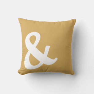 Ampersand Bold (und) Sign Kissen