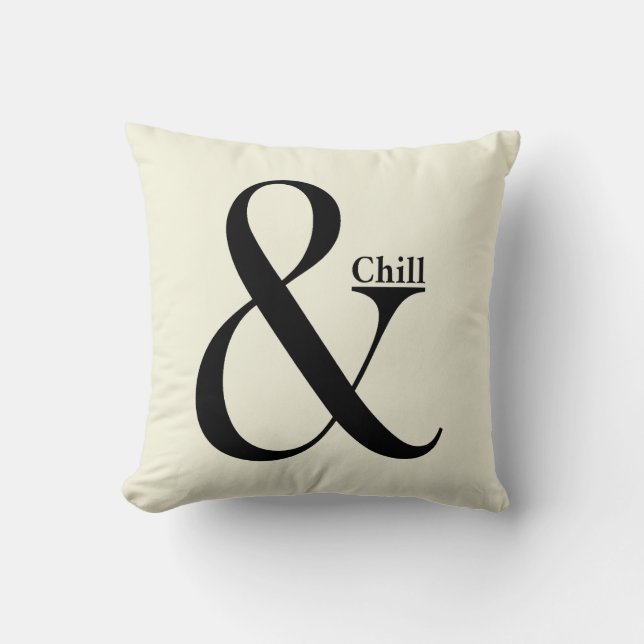 Ampersand Chill Kissen (Vorderseite)