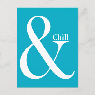 Ampersand Chill Postkarte