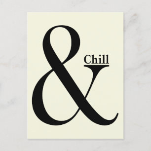 Ampersand Chill Postkarte