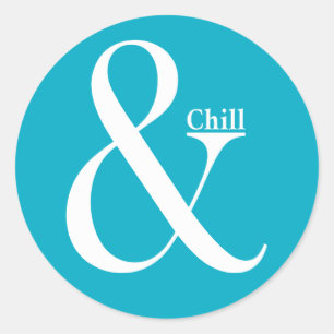 Ampersand Chill Runder Aufkleber