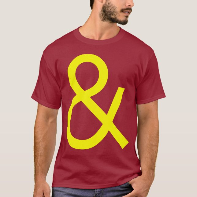 Ampersand - dunkelgelb T-Shirt (Vorderseite)