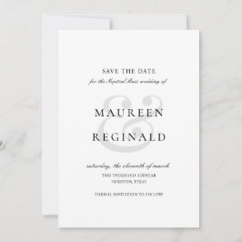 Ampersand Foto Traditionelle Hochzeit Save The Date