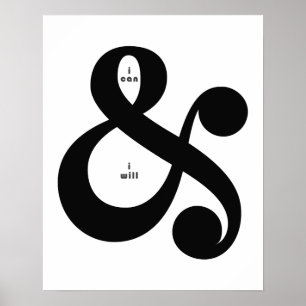 AMPERSAND Inspiration Zitat Poster
