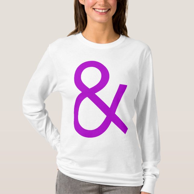 Ampersand - Lila T-Shirt (Vorderseite)