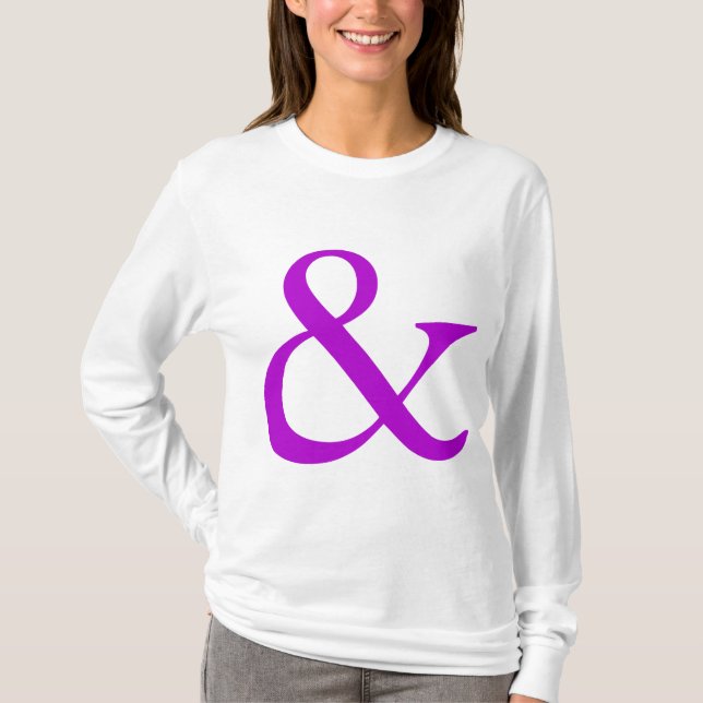 Ampersand - Lila T-Shirt (Vorderseite)