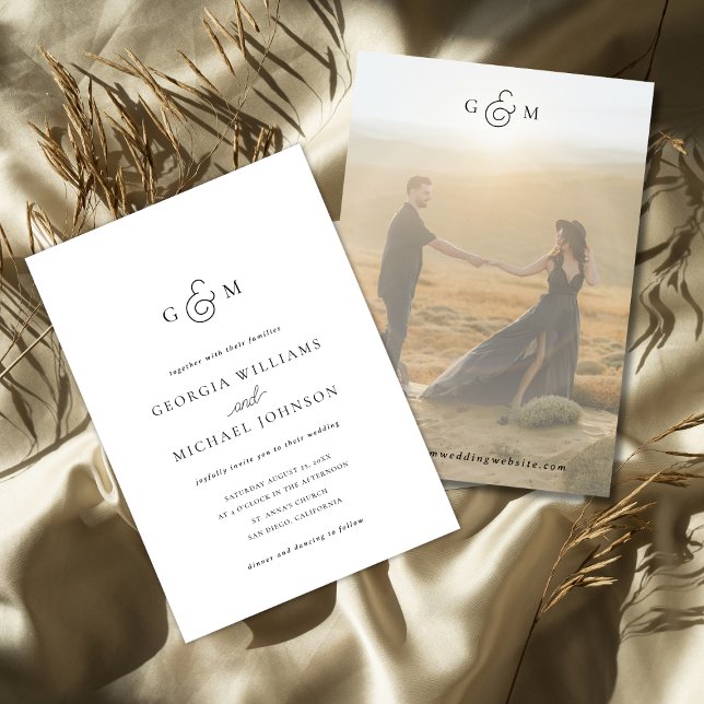 Ampersand Monogram All in one Weditation Einladung (Von Creator hochgeladen)