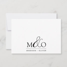 Ampersand Monogram Note Card Mitteilungskarte