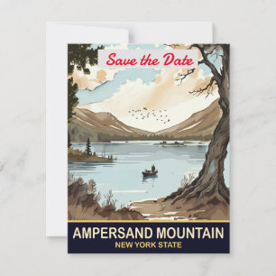 Ampersand Mountain New York Hochzeits-Einladung Save The Date