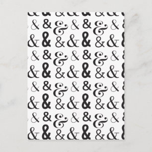 ampersand postkarte
