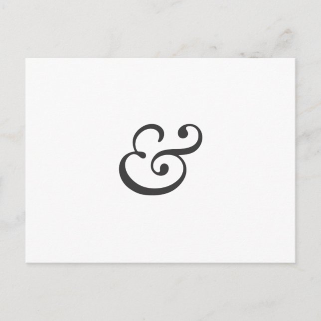 Ampersand Postkarte (Vorderseite)