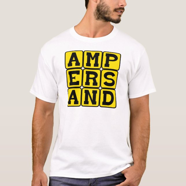 Ampersand, Satzart T-Shirt (Vorderseite)