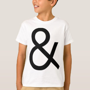 Ampersand - Schwarz auf Licht T-Shirt