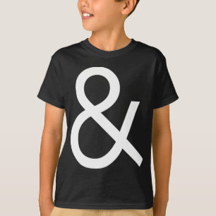 Ampersand - weiß auf schwarz T-Shirt