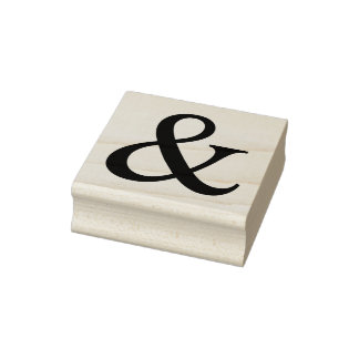 Ampersand-Zeichen Gummistempel