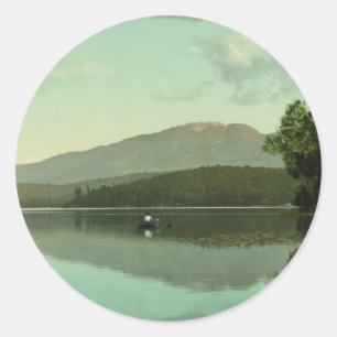 Ampersandberg am Rundsee (Mittelsaranac) Runder Aufkleber
