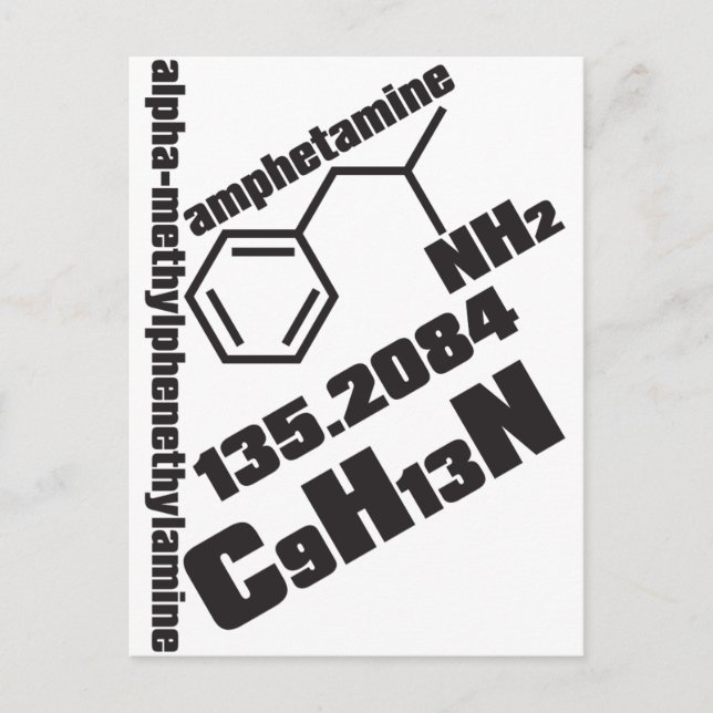 Amphetamin Postkarte (Vorderseite)