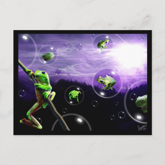 Amphibia Bubblemanie Postkarte (Vorderseite)
