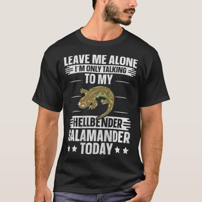 Amphibian Herpetologist Only Talk To Hellbender Sa T-Shirt (Vorderseite)