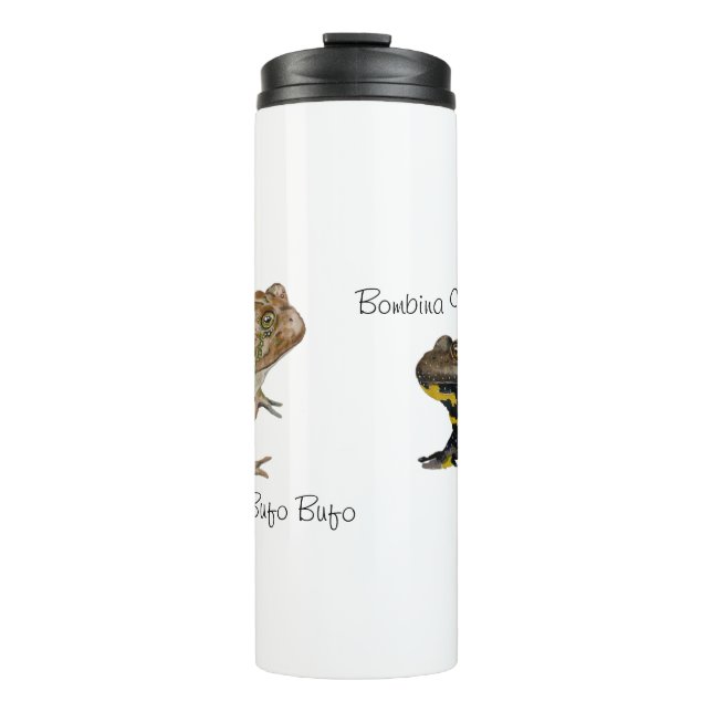 Amphibians, Reptiles & Insects Watercolor Thermosbecher (Vorderseite)