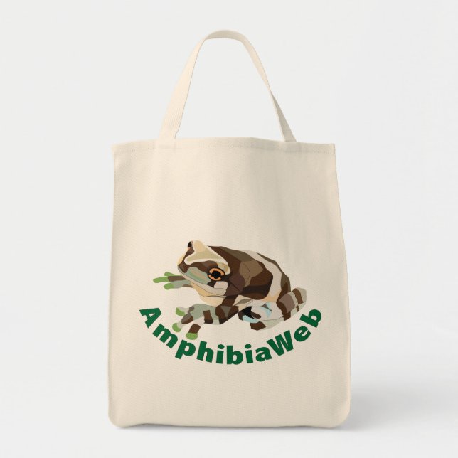 AmphibiaWeb Amazonas Milch-Frosch-Leinwand-Tasche Tragetasche (Vorne)