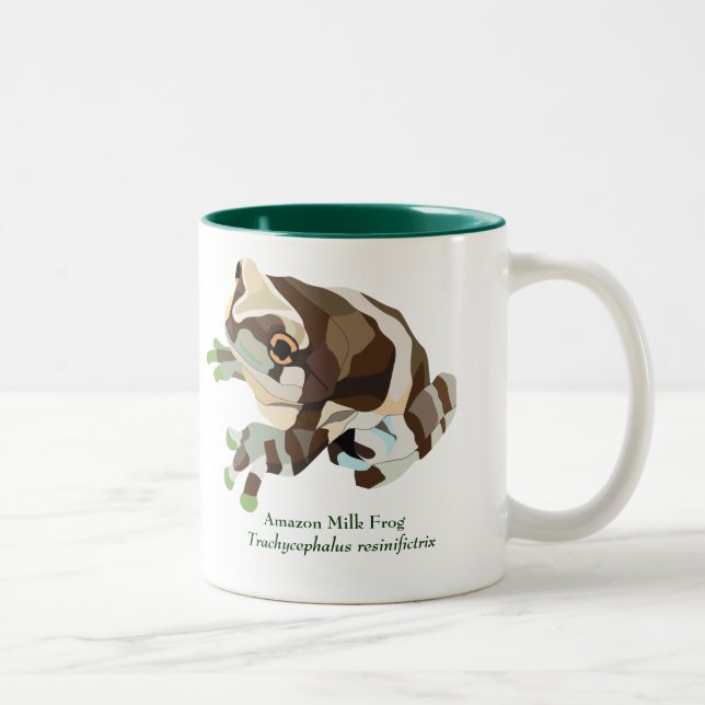 AmphibiaWeb Amazonas Milch-Frosch-Tasse Zweifarbige Tasse (Rechts)