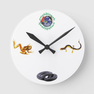 AmphibiaWeb Clock Runde Wanduhr