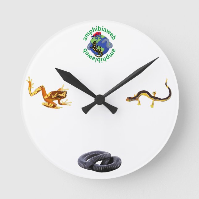 AmphibiaWeb Clock Runde Wanduhr (Vorderseite)