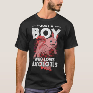 Amphibien Axolotl Boys Süße Tier Mexican Axolot T-Shirt