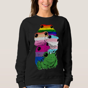 Amphibien Frogs Lgbt Rainbow Gay Pride Sweatshirt