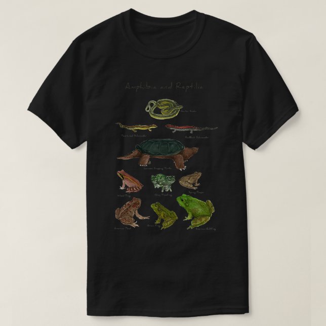 Amphibien und Reptiles Classic TShirt (Design vorne)
