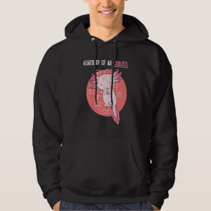 Amphibientier Mexican Salamander Axolotl Hoodie