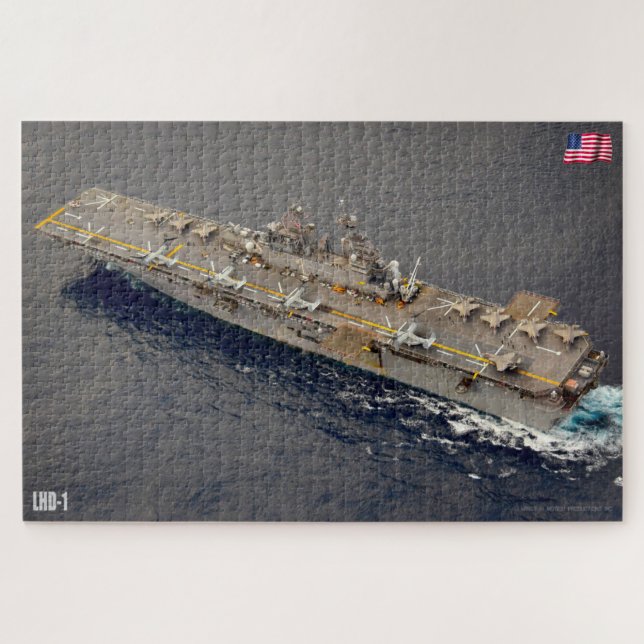AMPHIBIOUS ASSAULT SHIP - LHD 1 (20 x 30 INCH) Puzzle (Horizontal)