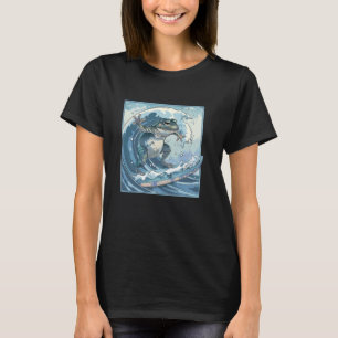 Amphibischer Surfer Japanischer Wellenreitkunst Fr T-Shirt