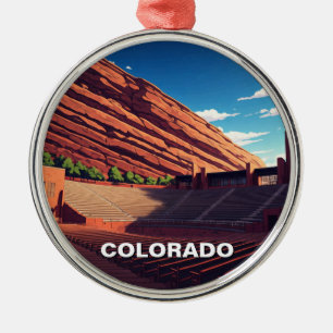 Amphitheater Colorado Rocks Ornament Aus Metall