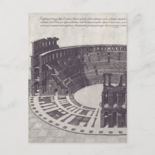 Amphitheater in Verona auf der Piazza Bra Postkarte