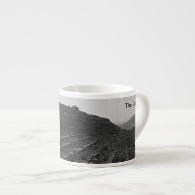 Amphitheater Kalksteinbruch auf der Krim Espressotasse (Vorderseite Rechts)