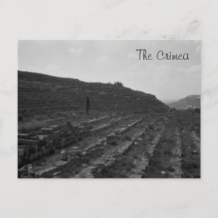 Amphitheater Kalksteinbruch auf der Krim Postkarte