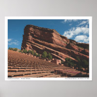 Amphitheater-Poster der Roten Steine der LDC