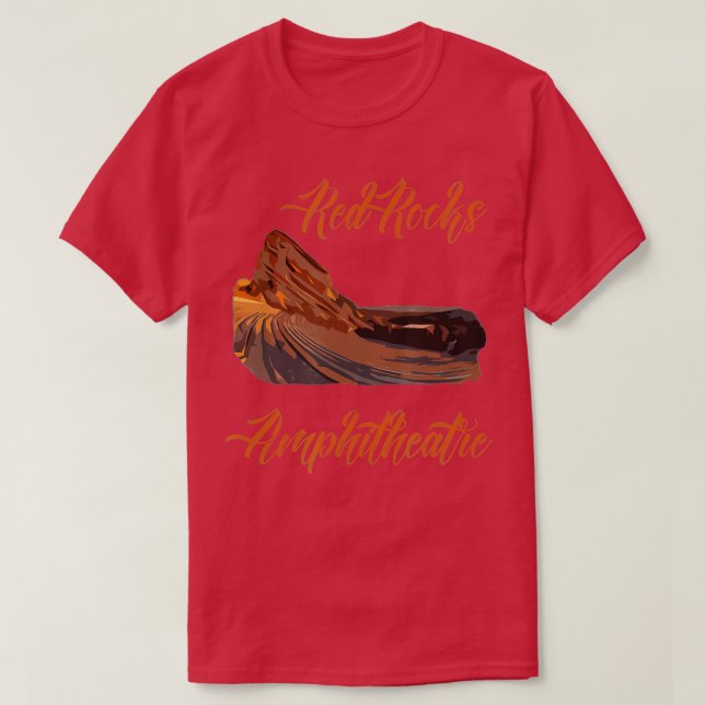 Amphitheater Rocks Amphitheater Colorado T-Shirt (Design vorne)