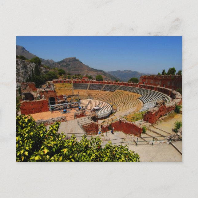 Amphitheater Taormina 1 Postkarte (Vorderseite)