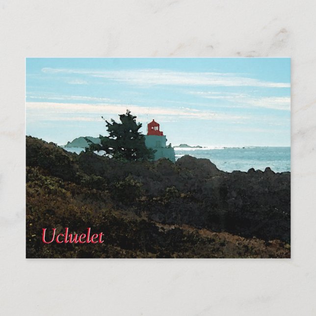 Amphitrat Lighthouse Postkarte - Ucluelet (Vorderseite)