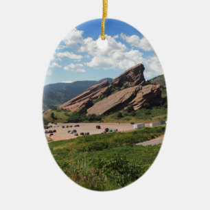 Ampitheater Rote Felsen in Morrison Colorado Keramikornament