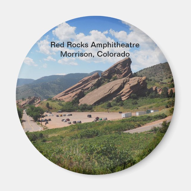 Ampitheater Rote Felsen in Morrison Colorado Magnet (Vorne)