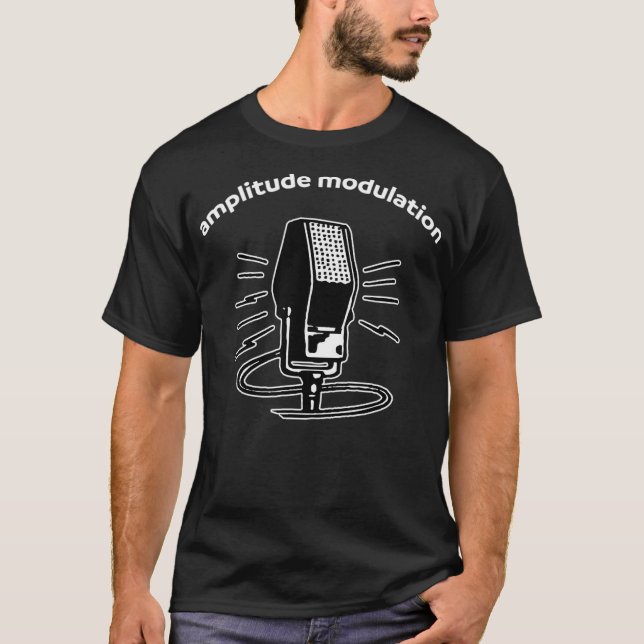 Amplitudenmodulation AM Radiosender Ham T-Shirt (Vorderseite)