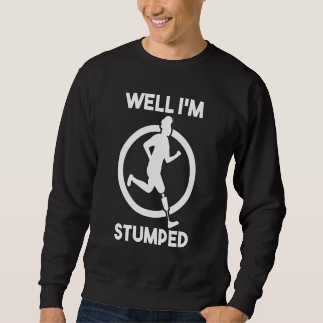 Amputation Operation Amputee Prothetisches Leg Nun Sweatshirt (Vorderseite)